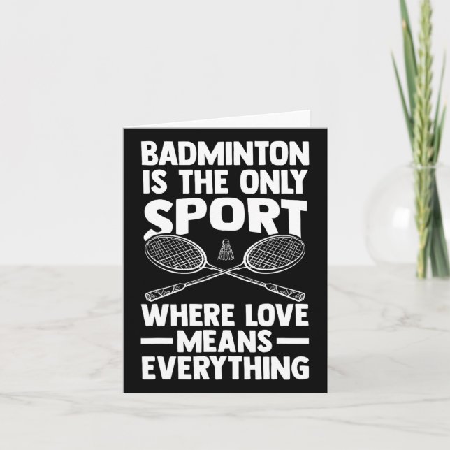 Shuttle Badminton Karte (Vorderseite)