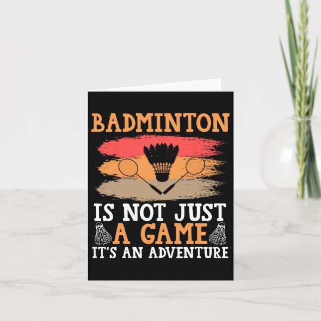 Shuttle Badminton Karte (Vorderseite)