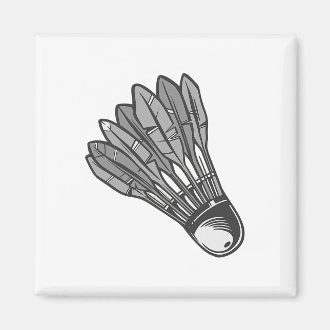 Shuttle Badminton Liebe Team Player Coach 1 Magnet (Vorne)