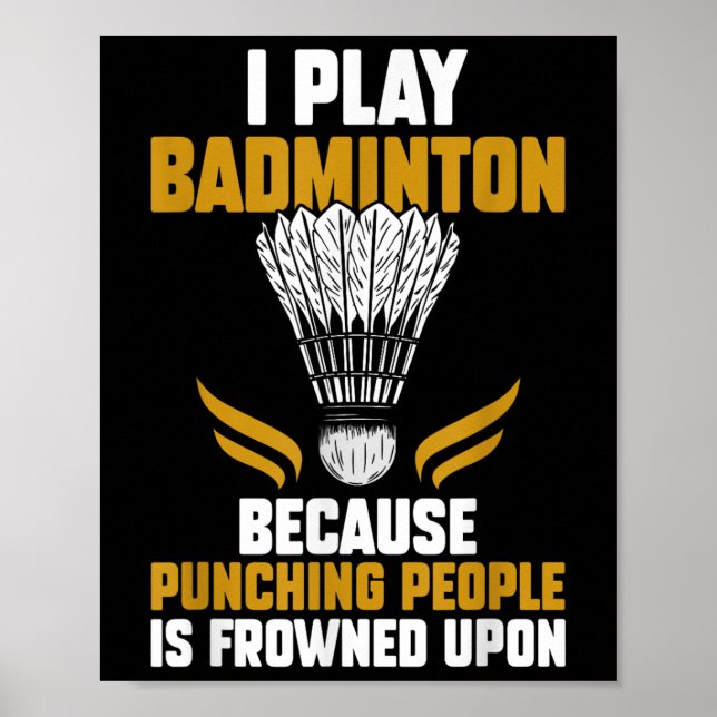 Shuttle Badminton Player _7 Poster (Vorne)
