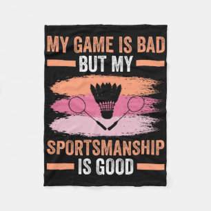 Shuttle Badminton Player 9 Fleecedecke