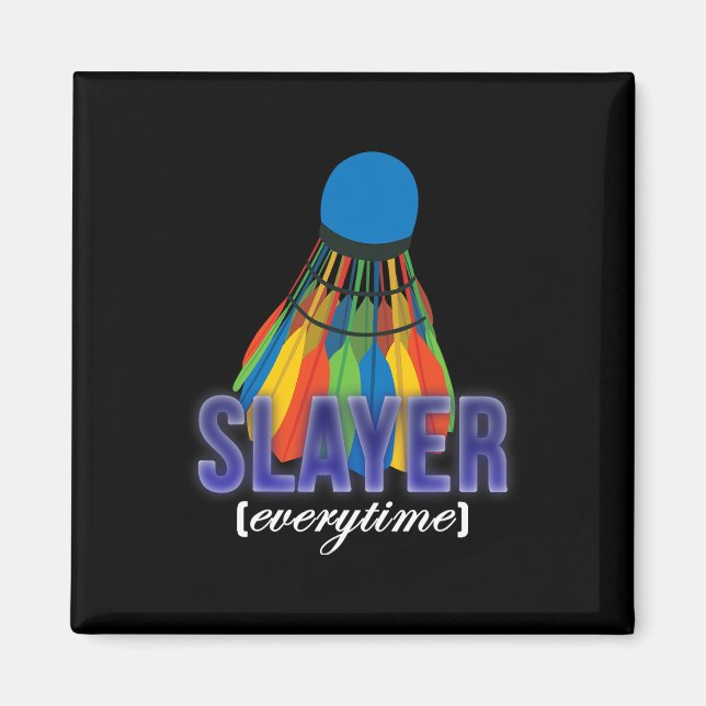 Shuttle Badminton Player Angebot Magnet (Vorne)