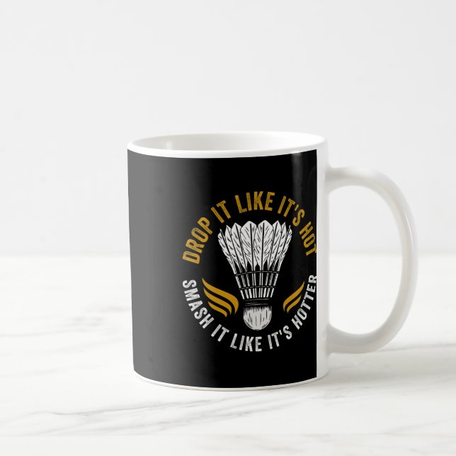 Shuttle Badminton Player Kaffeetasse (Rechts)