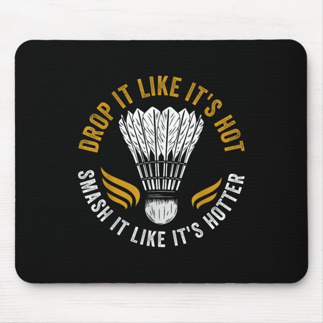 Shuttle Badminton Player Mousepad (Vorne)