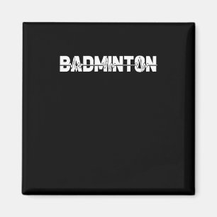 Shuttle Badminton - Racquet Court Player Ekg Herz Magnet