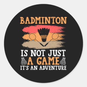 Shuttle Badminton Runder Aufkleber