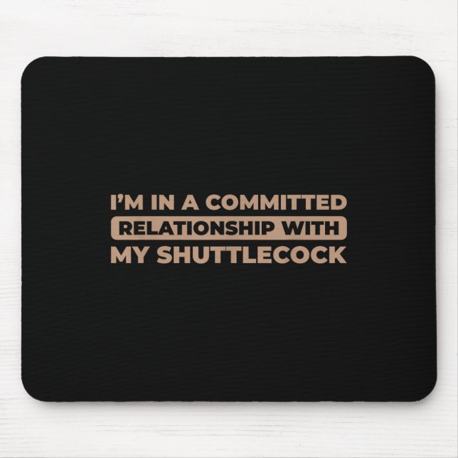 Shuttle Court - Racket Racquet Team Player Badmint Mousepad (Vorne)