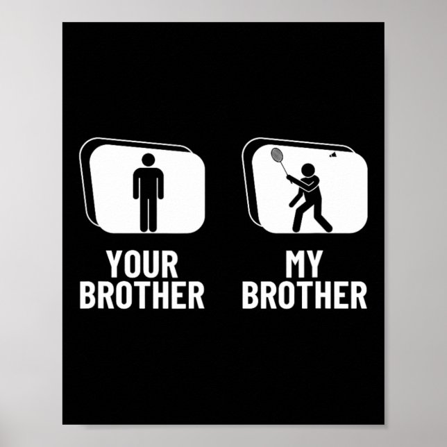 Shuttle deinen Bruder, mein Bruder Schwester Funny Poster (Vorne)