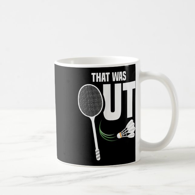 Shuttle Don't Woll Team Shuttle Coach Badminton Kaffeetasse (Rechts)