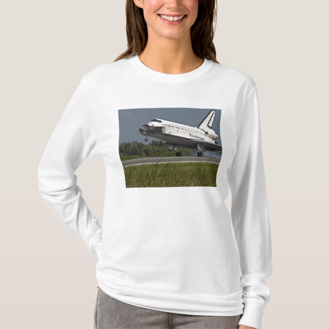 Shuttle Endeavor landet Kennedy Space Center T-Shirt (Vorderseite)