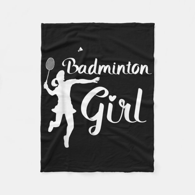 Shuttle Girls - Badminton Girl Fleecedecke (Vorderseite)