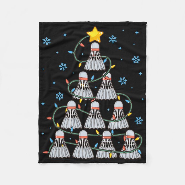 Shuttle Graphic Badminton Player Shirt Gift Christ Fleecedecke (Vorderseite)