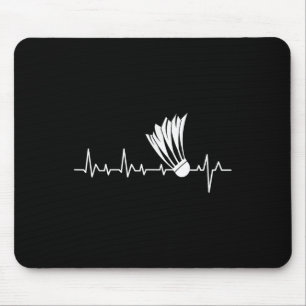 Shuttle Heartbeat - Badminton Player Sports Lover Mousepad