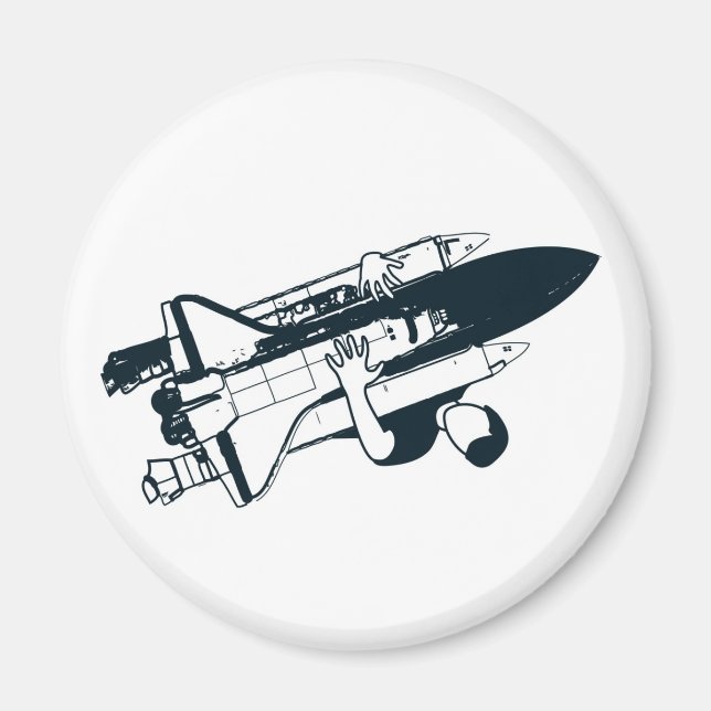 Shuttle Hugger Magnet (Vorne)