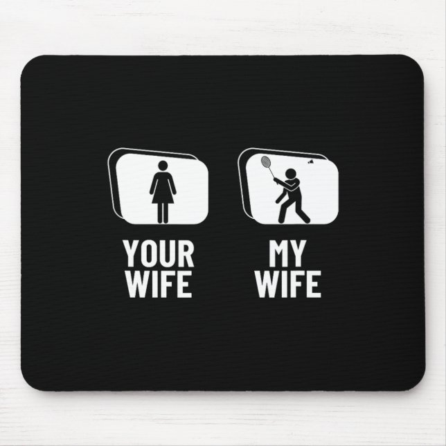 Shuttle Ihre Ehefrau meine Ehefrau Husnd Funny Dmi Mousepad (Vorne)