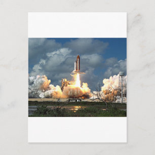 shuttle launch postkarte