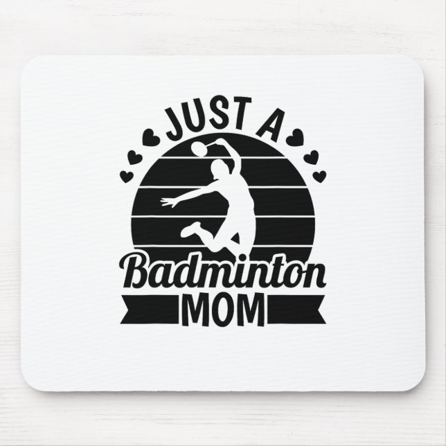 Shuttle Player Court - Team Racket Just A Badminto Mousepad (Vorne)
