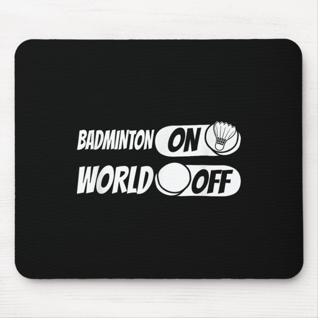 Shuttle Player Team - Racquet Badminton on World O Mousepad (Vorne)