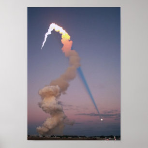 Shuttle Plume Shadow Poster