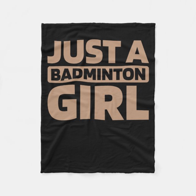 Shuttle Racket Team Racquet Court Just A Dminton G Fleecedecke (Vorderseite)