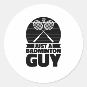 Shuttle Racquet Court Racket - Team nur ein Badmin Runder Aufkleber