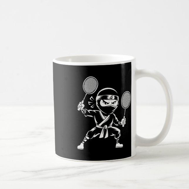 Shuttle Racquet Racket - Team Player Dminton Ninja Kaffeetasse (Rechts)