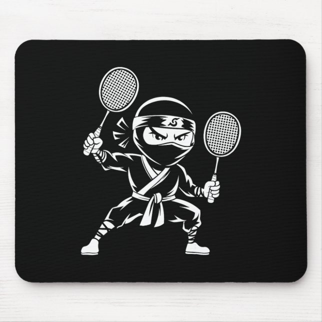 Shuttle Racquet Racket - Team Player Dminton Ninja Mousepad (Vorne)