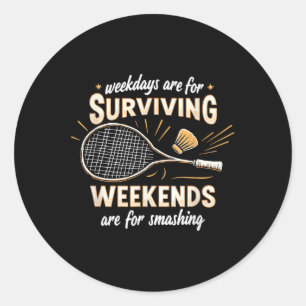 Shuttle Racquet - Team Player Court Racket Badmint Runder Aufkleber