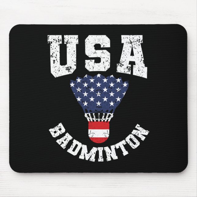 Shuttle Red White Blue 4. Juli Patriotic Usa Dmin Mousepad (Vorne)