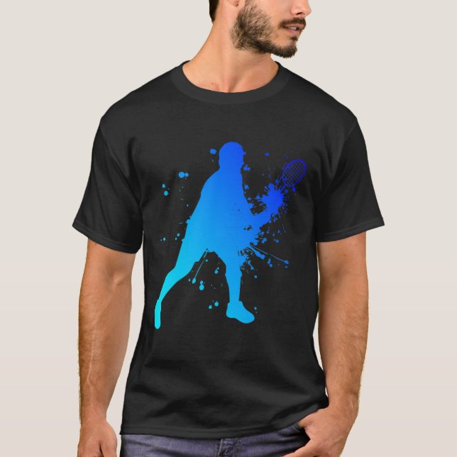 Shuttle Squash Dminton Player T-Shirt (Vorderseite)