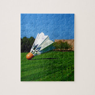 Shuttlecock auf dem Rasen Puzzle