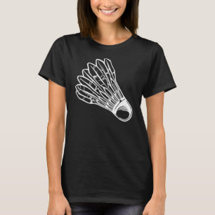 Shuttlecock Badminton Liebe Team Spielercoach 2 T-Shirt