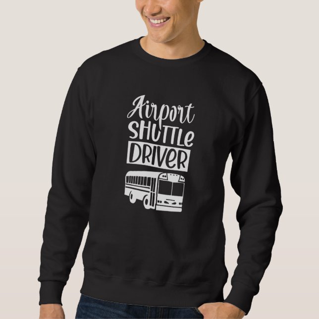 Shuttleservice zum Flughafen Sweatshirt (Vorderseite)