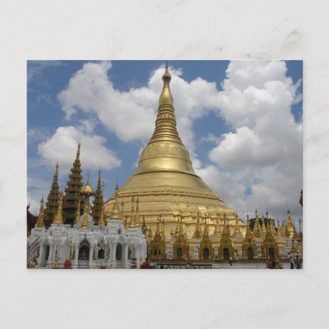 Shwe Dagon Pagoda Postkarte (Vorderseite)