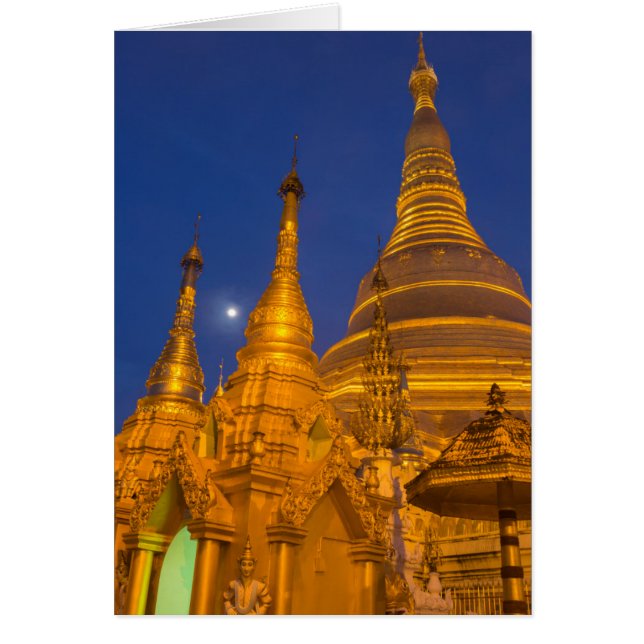 Shwedagon Pagoda in der Nacht, Myanmar (Vorne)