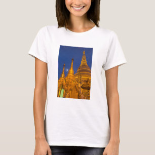 Shwedagon Pagoda in der Nacht, Myanmar T-Shirt