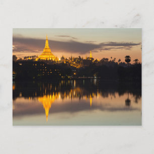 Shwedagon Pagoda, Myanmar, Rangun (Yangon) Postkarte
