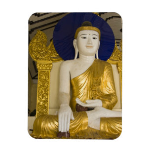 Shwedagon Pagoda (Paya), große Tempelanlage, die 3 Magnet