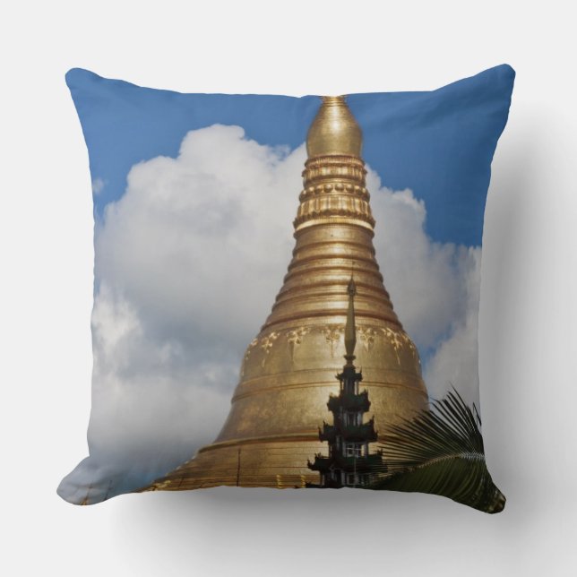 Shwedagon Pagoda, Yangon, Myanmar Kissen (Vorderseite)