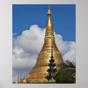 Shwedagon Pagoda, Yangon, Myanmar Poster
