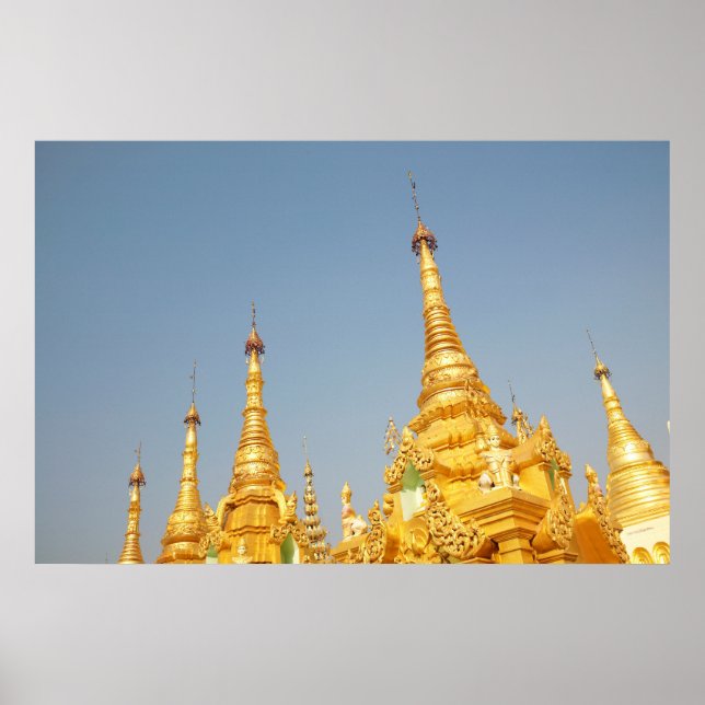 Shwedagon Pagoda, Yangon, Myanmar Poster (Vorne)