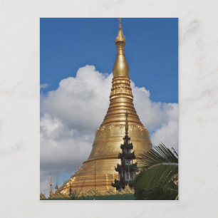 Shwedagon Pagoda, Yangon, Myanmar Postkarte