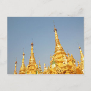 Shwedagon Pagoda, Yangon, Myanmar Postkarte