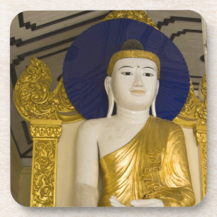 Shwedagon-Pagode (Paya), große Tempelanlage, die 3 Getränkeuntersetzer