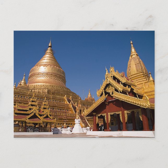 Shwezigon Paya Postcard Postkarte (Vorderseite)
