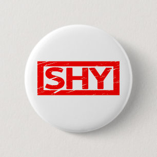 Shy Briefmarke Button