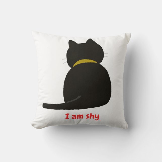 shy cat kissen (Vorderseite)