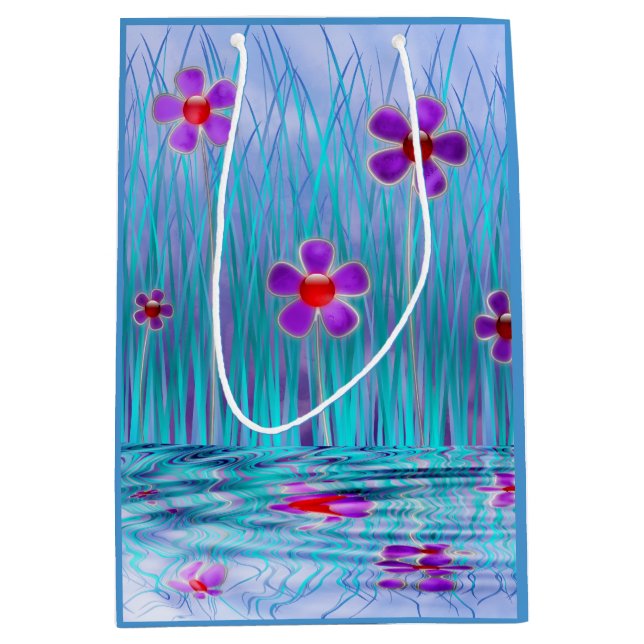 Shy Daisies Geschenktasche Mittlere Geschenktüte (Vorderseite)