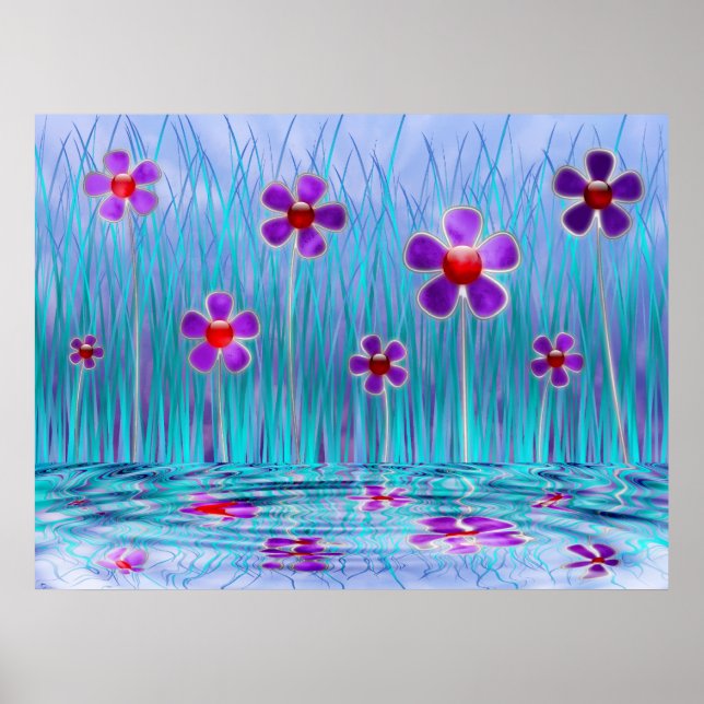 Shy Daisies Print Poster (Vorne)