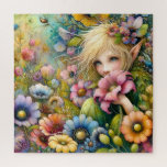 Shy Flower Fairy Square Puzzle 676 pcs<br><div class="desc">“Shy Flower Fairy” is a gentle and magical illustration that captures the delicate presence of a fairy peeking out from a vibrant field of blooming flowers. With its dreamy colors, fine details, and soft fantasy atmosphere, this puzzle is perfect for fairy tale lovers, garden dreamers, and anyone who enjoys a...</div>